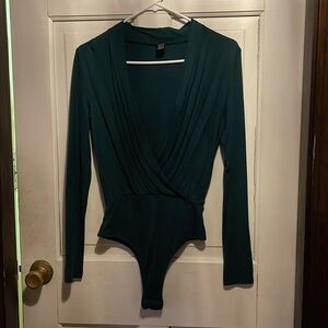 Emerald green xs shein bodysuit